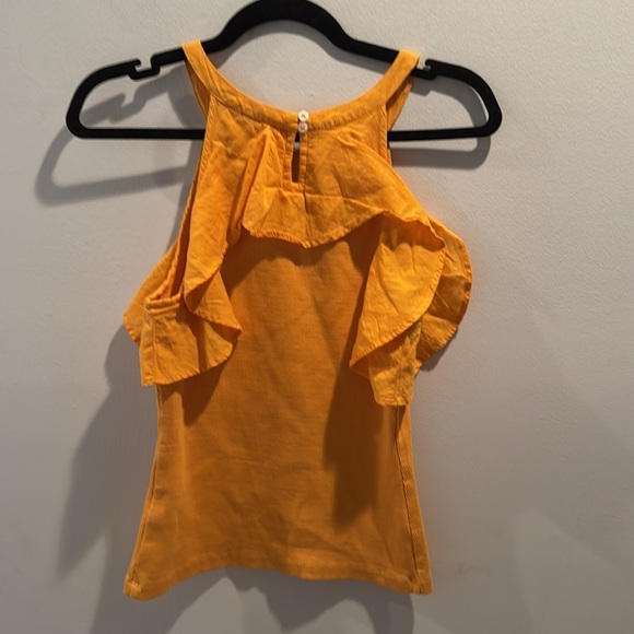 Anthropologie Maeve Ruffled Rib Halter Tank Small - Picture 7 of 7